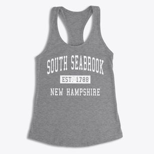 South Seabrook New Hampshire Classic Established Women's Racerback Tank