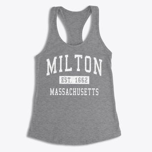 Milton Massachusetts Classic Established Women's Racerback Tank
