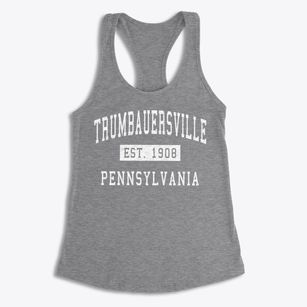 Trumbauersville Pennsylvania Classic Established Women's Racerback Tank