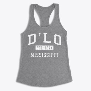 D'lo Mississippi Classic Established Women's Racerback Tank