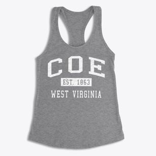 Coe West Virginia Classic Established Women's Racerback Tank