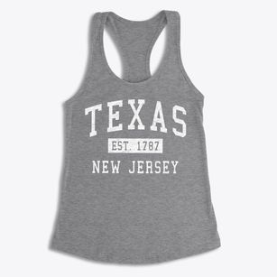 Texas New Jersey Classic Established Women's Racerback Tank