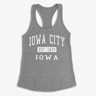 Iowa City Iowa Classic Established Women's Racerback Tank