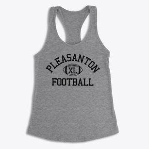 Pleasanton High School Classic Football Women's Racerback Tank
