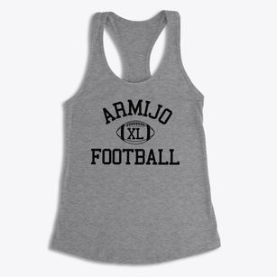 Armijo High School Classic Football Women's Racerback Tank