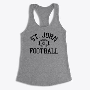 Saint John Lutheran School Classic Football Women's Racerback Tank