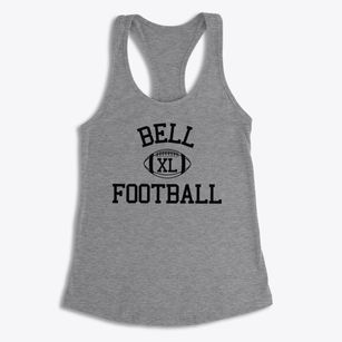Bell Junior High School Classic Football Women's Racerback Tank