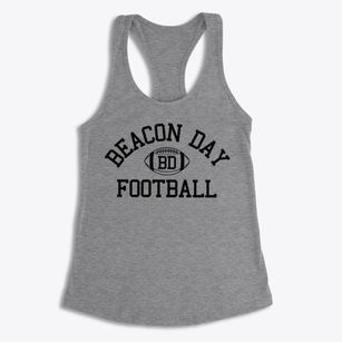 Beacon Day School Classic Football Women's Racerback Tank