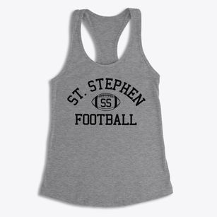 Saint Stephen School Classic Football Women's Racerback Tank