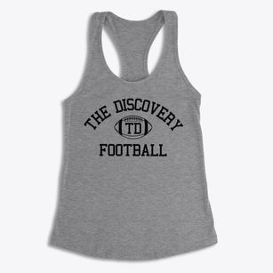 The Discovery Center School Classic Football Women's Racerback Tank