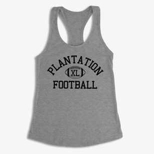 Plantation High School Classic Football Women's Racerback Tank