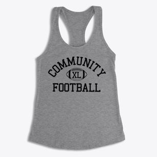 Community Christian School Classic Football Women's Racerback Tank