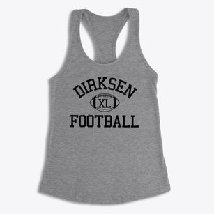 Dirksen Classic Football Women's Racerback Tank