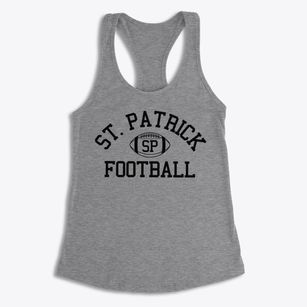 Saint Patrick School Classic Football Women's Racerback Tank
