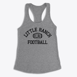 Little Ranch School Classic Football Women's Racerback Tank