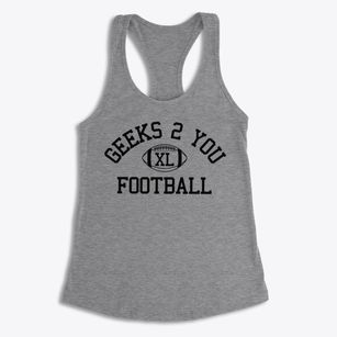 Geeks 2 You Tucson Classic Football Women's Racerback Tank