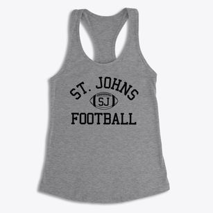 Saint Johns School Classic Football Women's Racerback Tank
