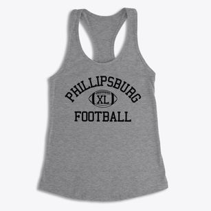 Phillipsburg High School Classic Football Women's Racerback Tank