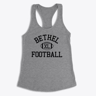 Bethel Christian Academy Classic Football Women's Racerback Tank