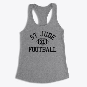 St Jude The Apostle Parish Classic Football Women's Racerback Tank