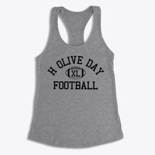 H Olive Day School Classic Football Women's Racerback Tank