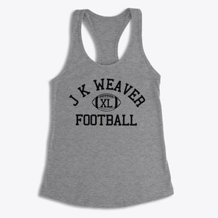J K Weaver Technical Center Classic Football Women's Racerback Tank