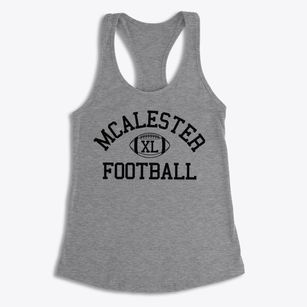 Mcalester High School Classic Football Women's Racerback Tank