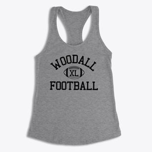 Woodall School Classic Football Women's Racerback Tank