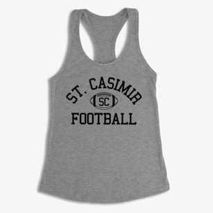 Saint Casimir School Classic Football Women's Racerback Tank