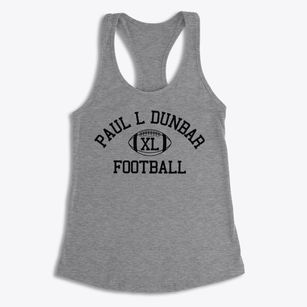 Paul L Dunbar Learning Center Classic Football Women's Racerback Tank