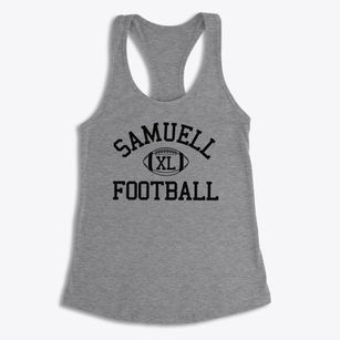 Samuell High School Classic Football Women's Racerback Tank