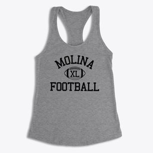 Moises Molina High School Classic Football Women's Racerback Tank