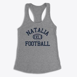 Natalia Early Childhood Center Classic Football Women's Racerback Tank