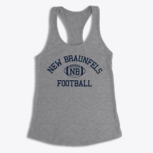 New Braunfels High School Classic Football Women's Racerback Tank