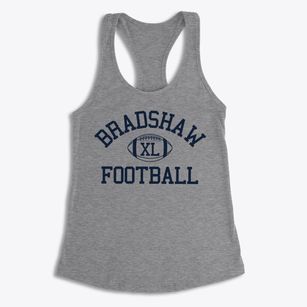 Bradshaw Christian School Classic Football Women's Racerback Tank
