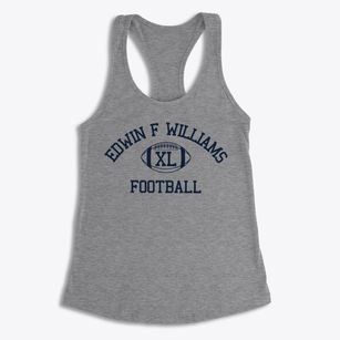 Edwin F Williams Intermediate School Classic Football Women's Racerback Tank
