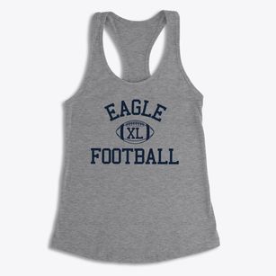 Eagle Charter School Classic Football Women's Racerback Tank