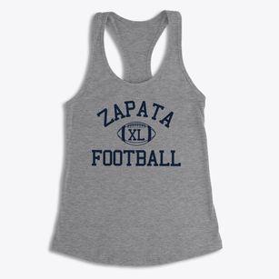 Zapata Junior High School Classic Football Women's Racerback Tank