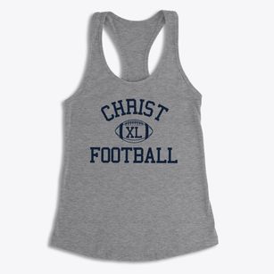 Christ Lutheran School Classic Football Women's Racerback Tank