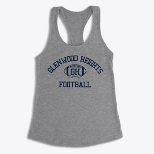 Glenwood Heights Primary School Classic Football Women's Racerback Tank