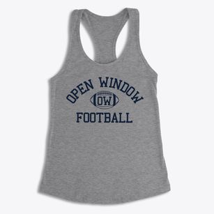 Open Window School Classic Football Women's Racerback Tank