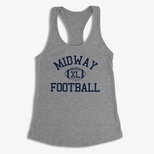 Midway Learning Center Classic Football Women's Racerback Tank