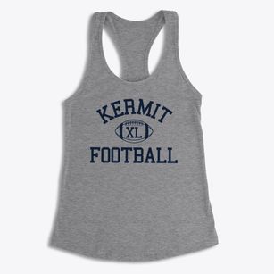 Kermit Junior High School Classic Football Women's Racerback Tank