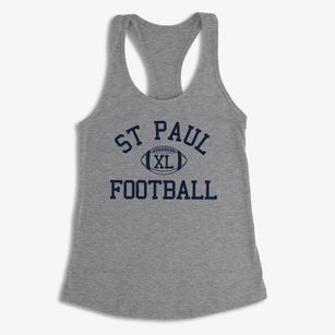 St Paul Parish Classic Football Women's Racerback Tank