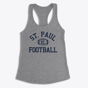 Saint Paul Lutheran School Classic Football Women's Racerback Tank