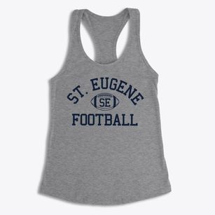 Saint Eugene School Classic Football Women's Racerback Tank