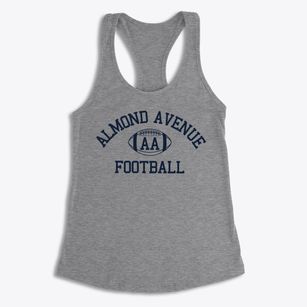Almond Avenue School Classic Football Women's Racerback Tank