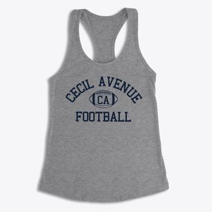 Cecil Avenue Junior High School Classic Football Women's Racerback Tank