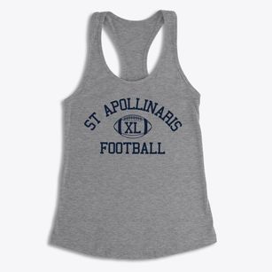 St Apollinaris Parish Classic Football Women's Racerback Tank
