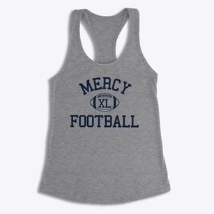 Mercy High School Classic Football Women's Racerback Tank
